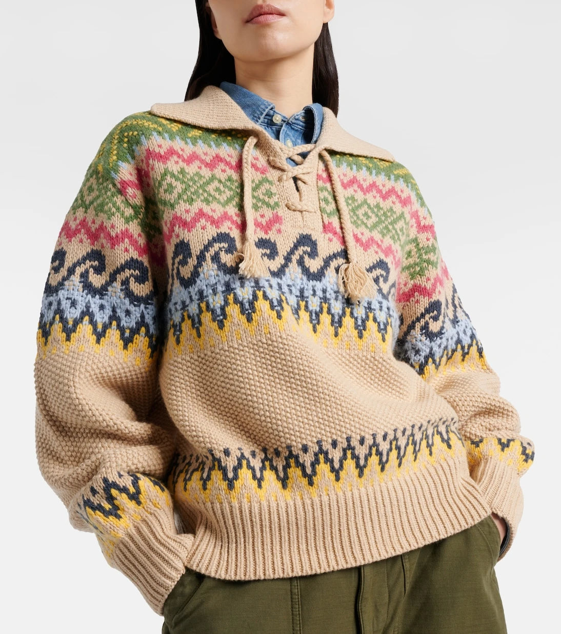 Polo Ralph Lauren - Cotton, wool, and alpaca-blend sweater