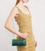 Green Silk Crystal Clutch Bag