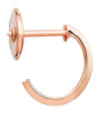 Rose Gold LOVE Hoop Earrings