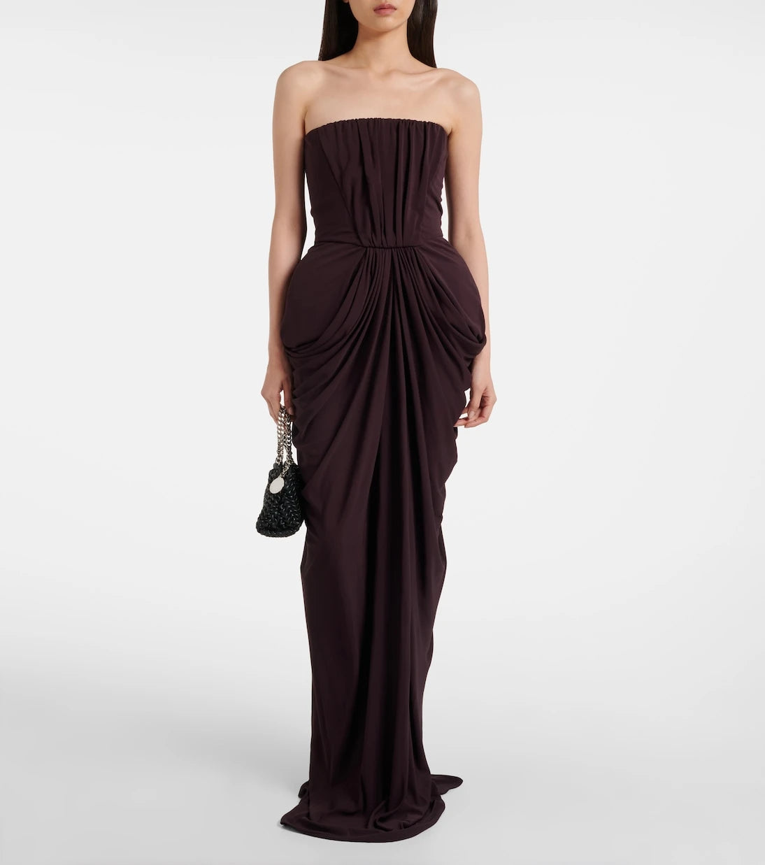 Stella McCartney - Strapless crêpe jersey gown