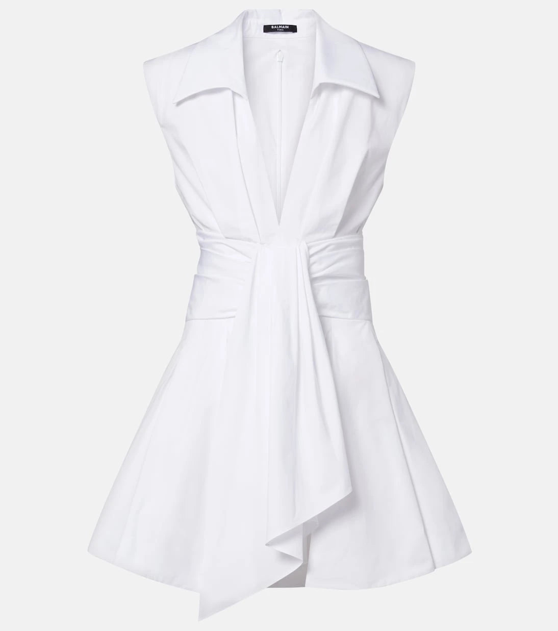 Balmain - Cotton poplin shirt dress