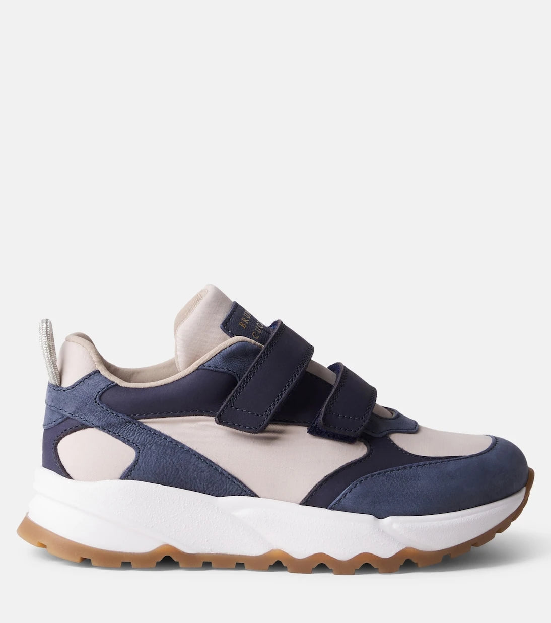 Brunello Cucinelli Kids - Leather-trimmed sneakers