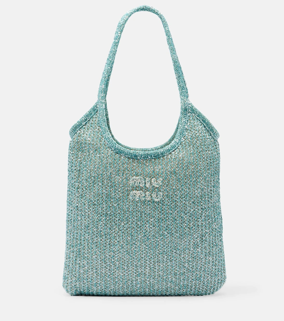 Miu Miu - Ivy sequined mesh tote bag