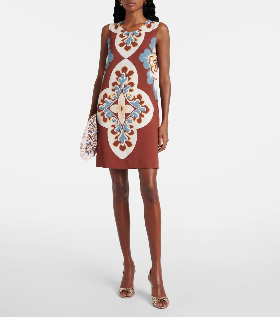 La DoubleJ - Printed satin shift dress