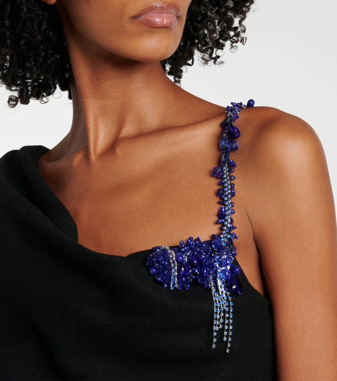 Dries Van Noten - İşlemeli dökümlü yün üst