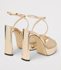 Jimmy Choo Gold Karli 125 Embellished Platform Sandals