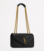 Saint Laurent Black Small Loulou Matelassé Shoulder Bag