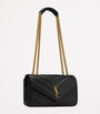 Saint Laurent Black Small Loulou Matelassé Shoulder Bag