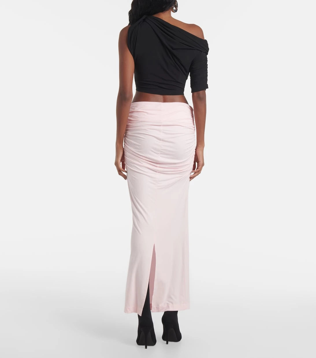 Entire Studios - Surge ruched jersey maxi skirt