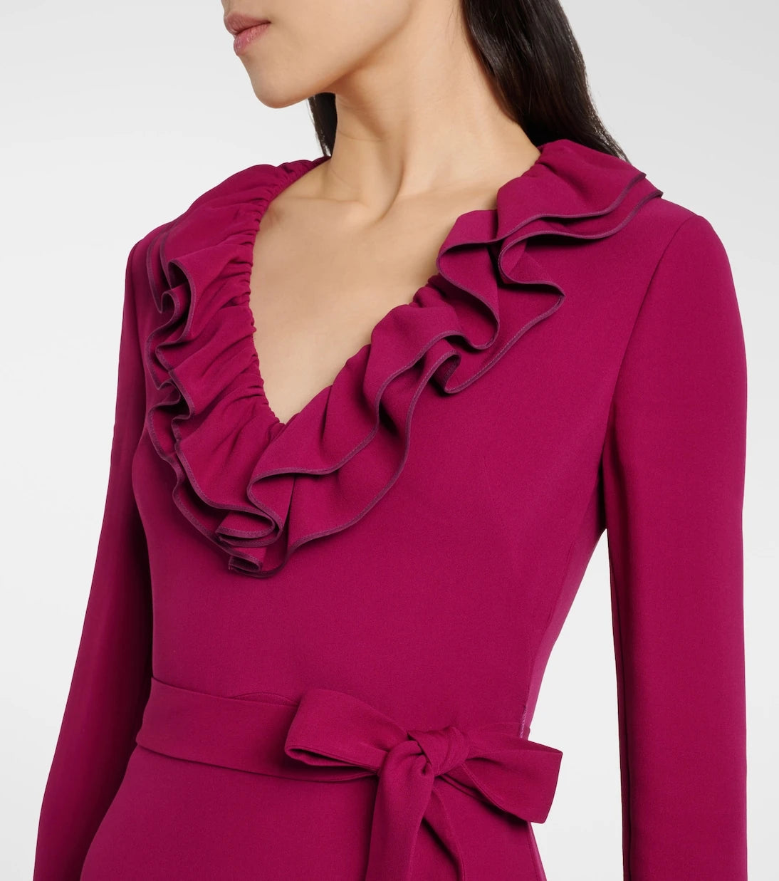 Valentino - Cady Couture ruffled midi dress