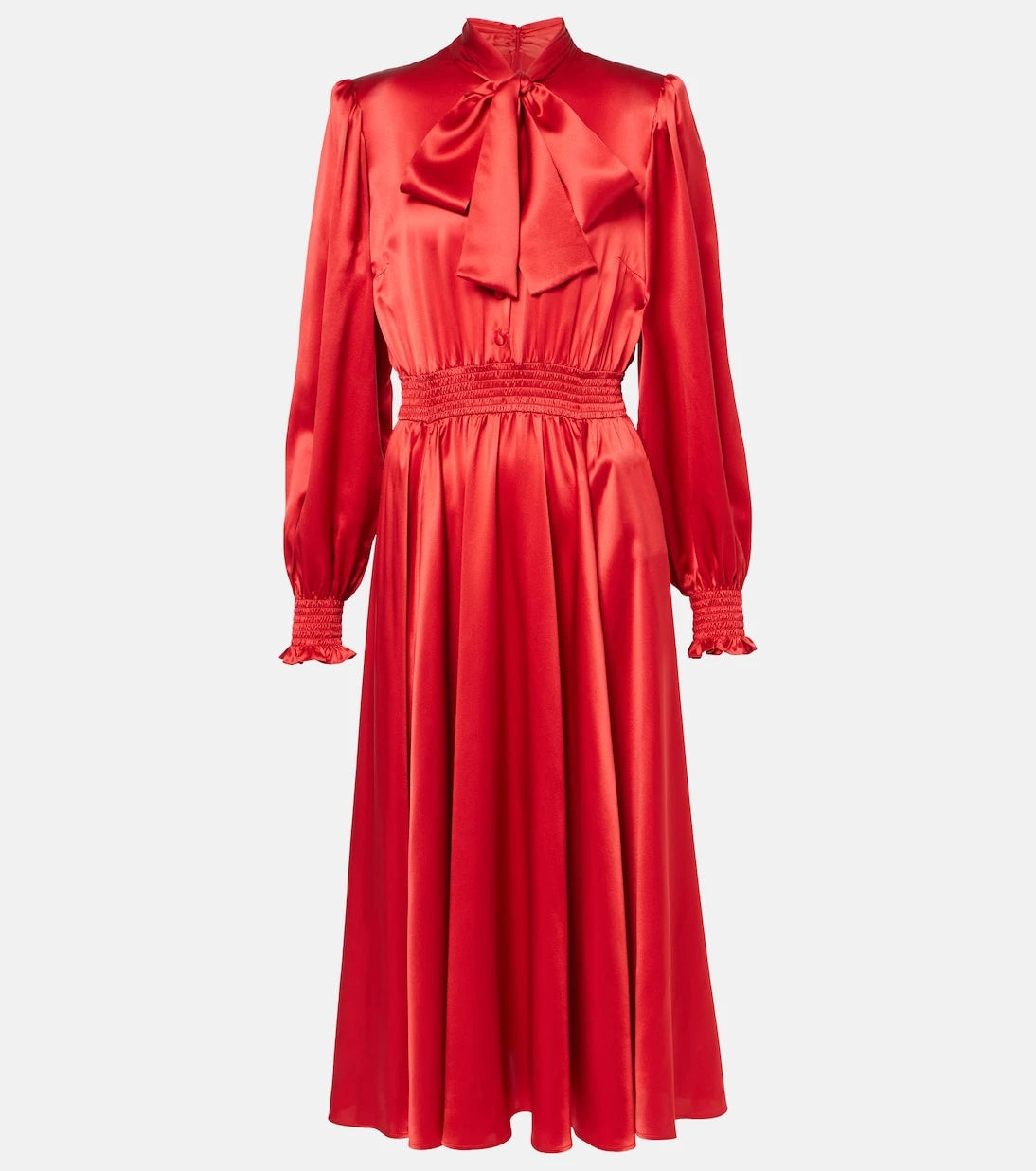 Dolce&Gabbana - Silk satin shirt dress
