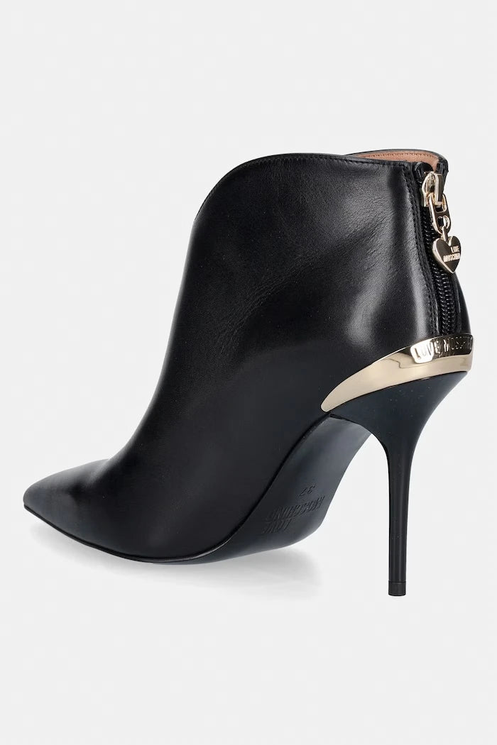 Love Moschino ince topuklu kadın deri bot