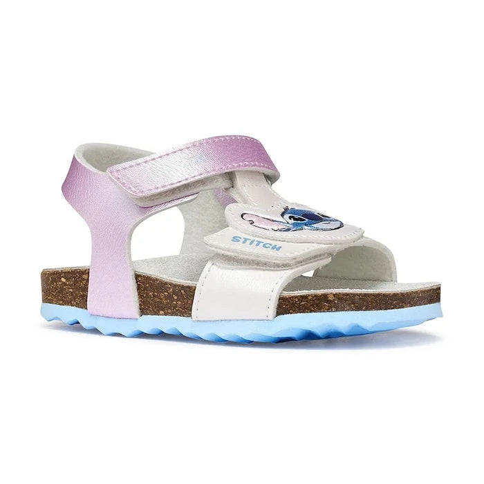 Geox çocuklar için açık burunlu sandalet ayakkabı SANDAL CHALKI x Lilo & Stitch