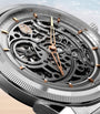 Stainless Steel and Platinum Tonda PF Skeleton Watch 40mm