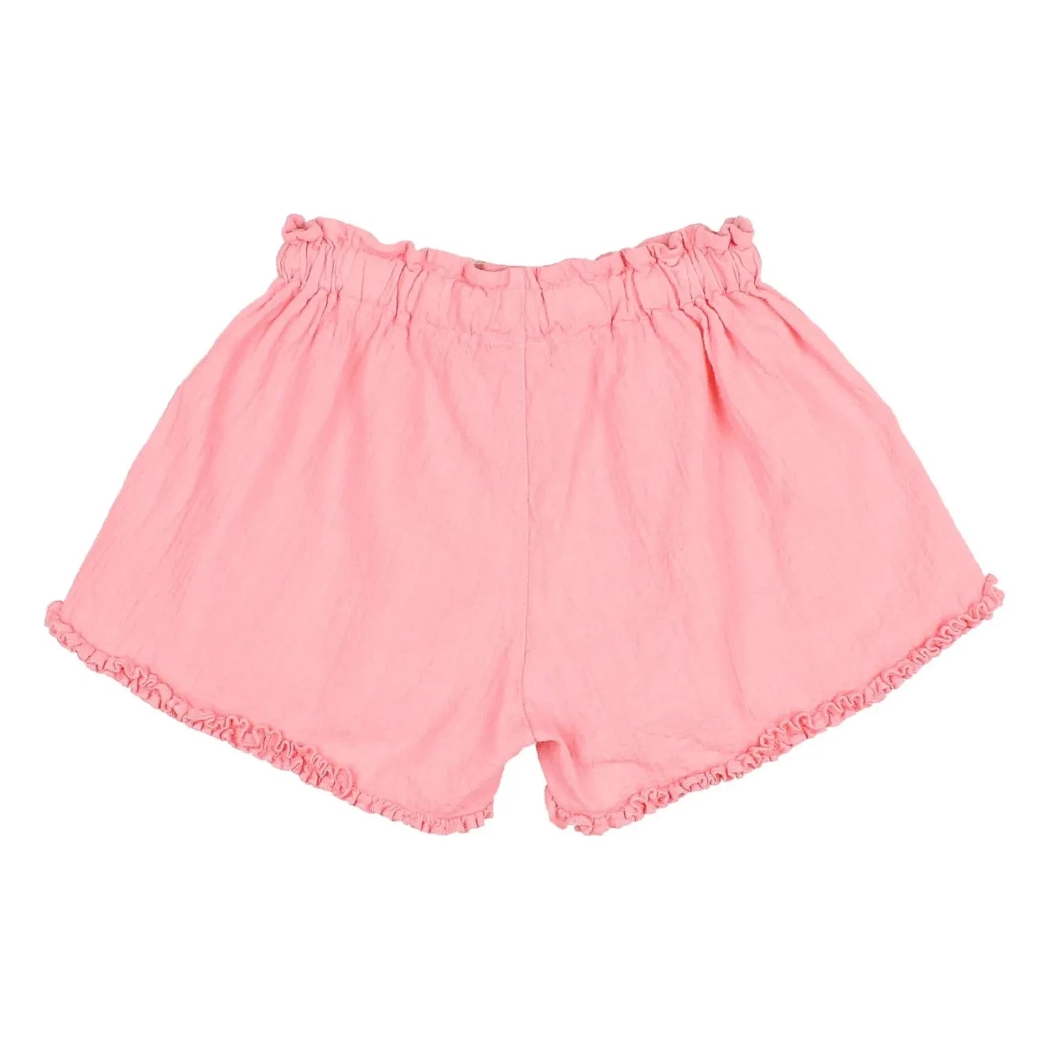 Búho - Organic cotton ruffled shorts | Pink