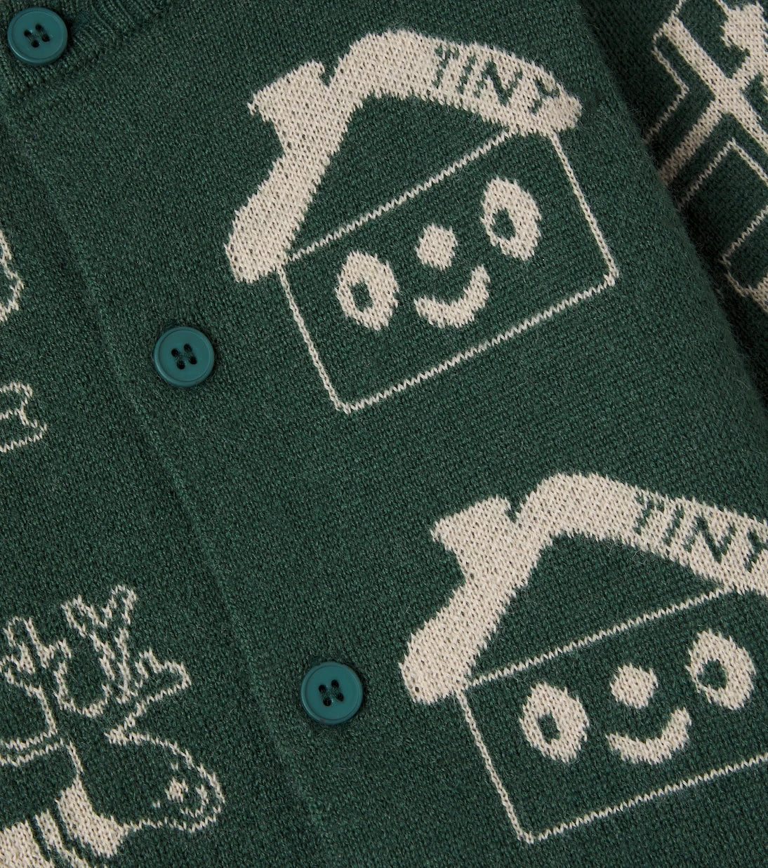 Tinycottons - Baby Tiny Town wool-blend cardigan