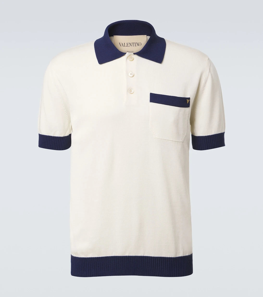 Valentino - VGold cotton polo shirt