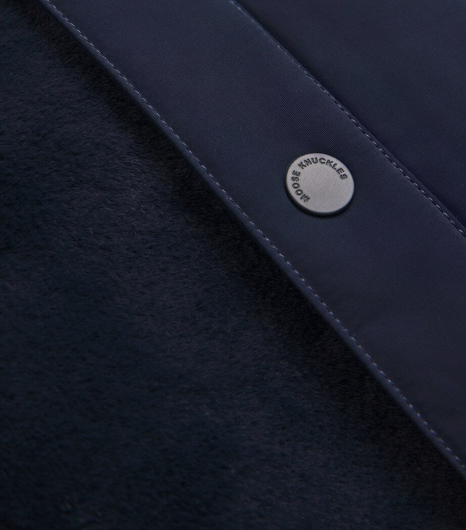 Navy Logo Bunny Shacket