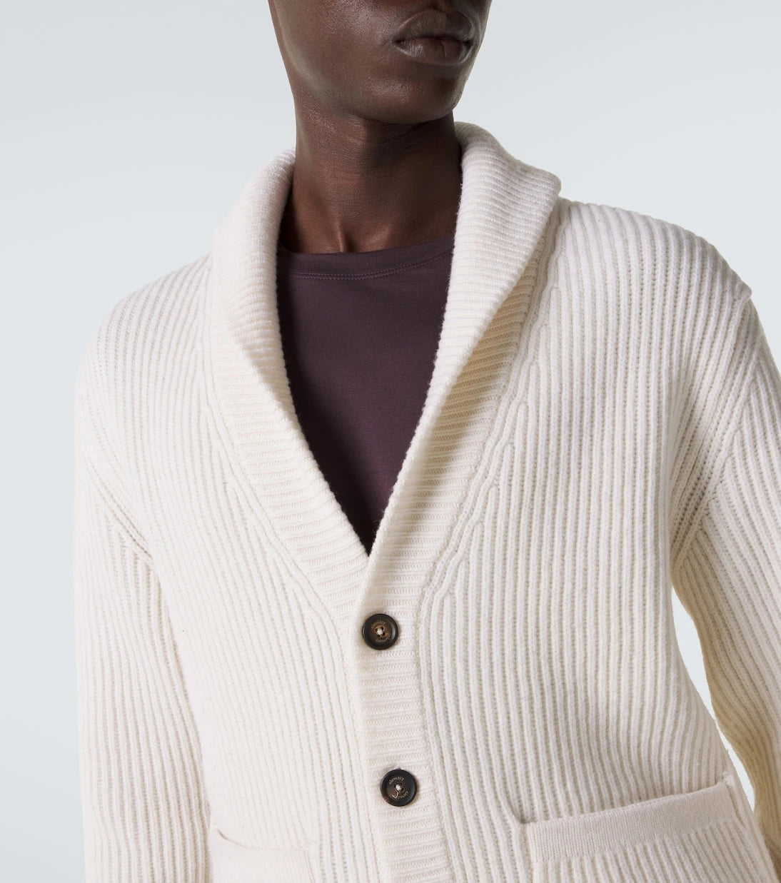 Eleventy - Ribbed-knit wool cardigan