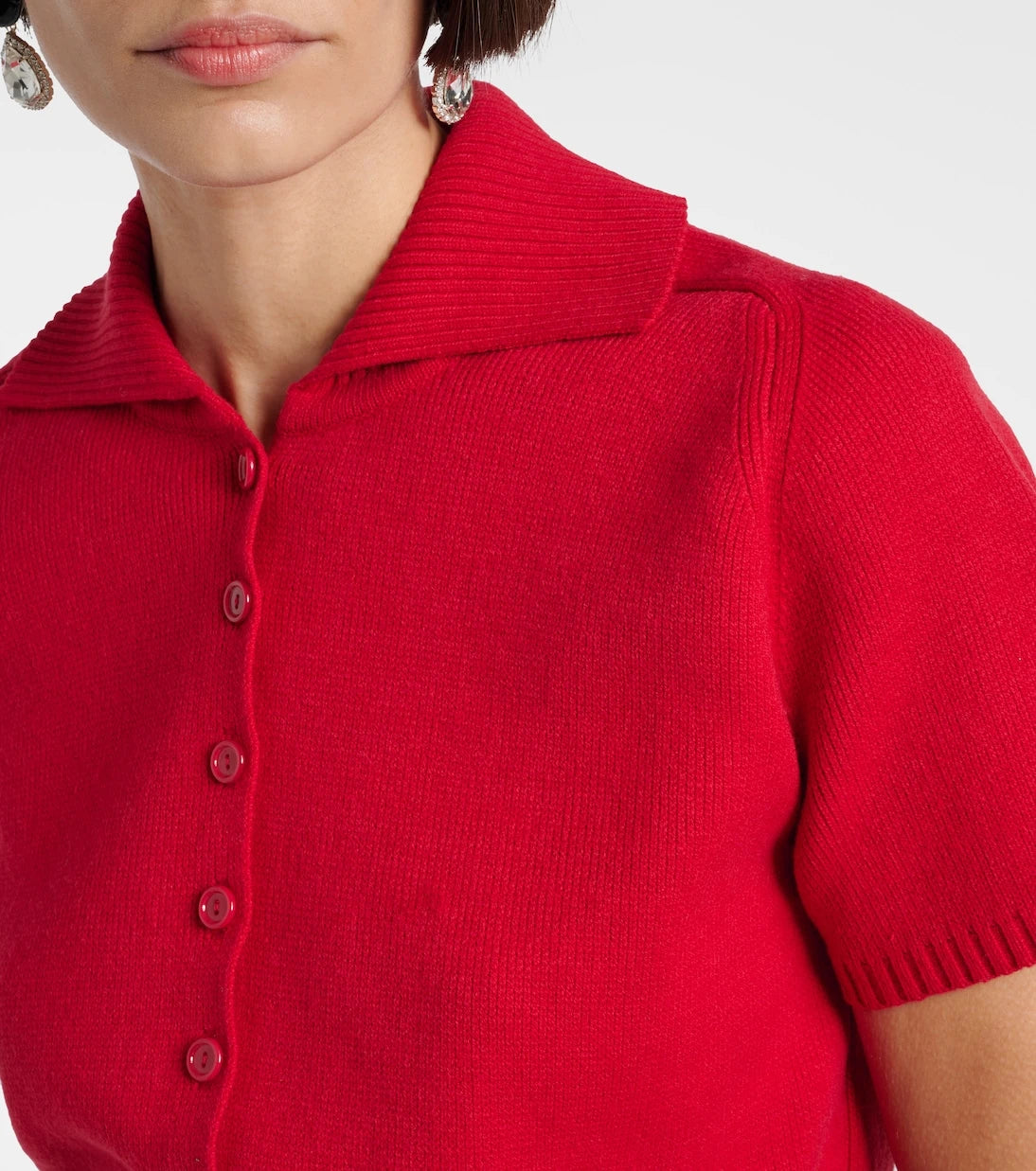 Magda Butrym - Cropped cotton-blend sweater