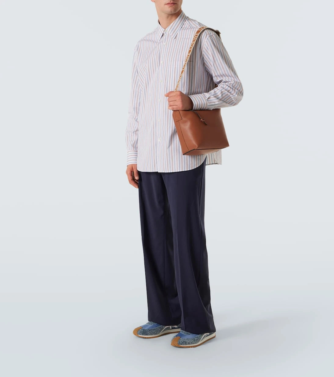 Loewe - Cubi Small leather crossbody bag