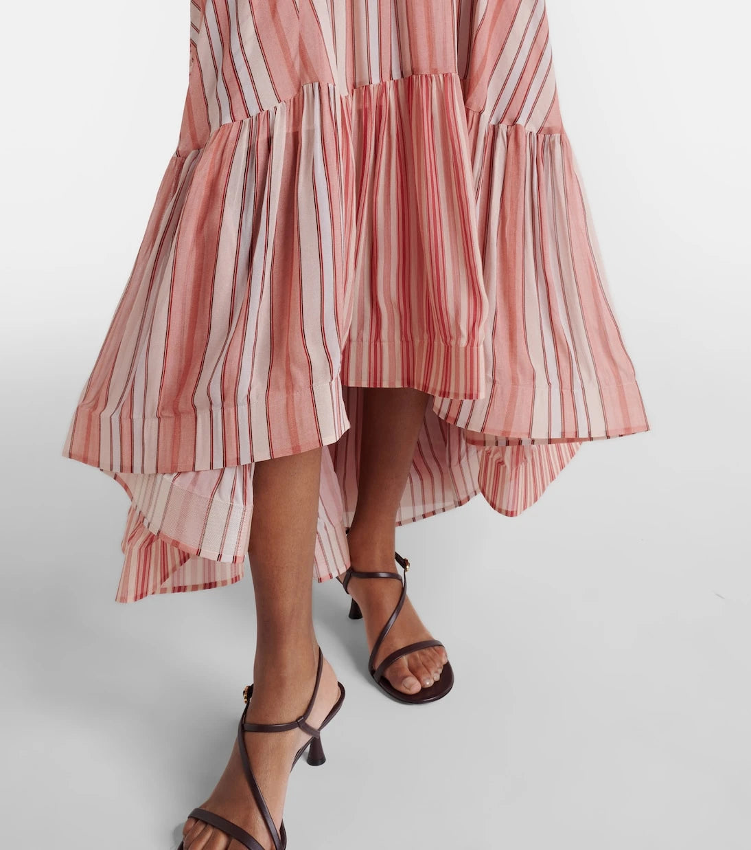Zimmermann - Rebellion striped midi skirt