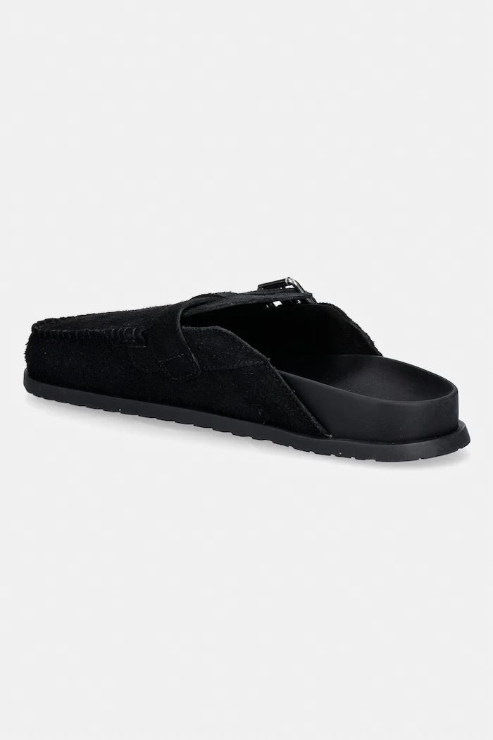 Tommy Jeans чехли мъжки от велур BIND MULE WASHED SUEDE