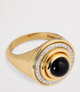 Yellow Gold and Diamond Lot N*91 Mimette Signet Pinky Ring