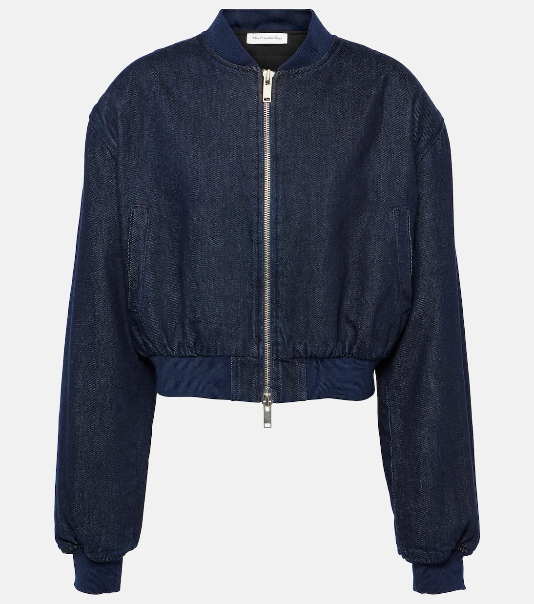 The Frankie Shop - Micky cropped denim bomber jacket