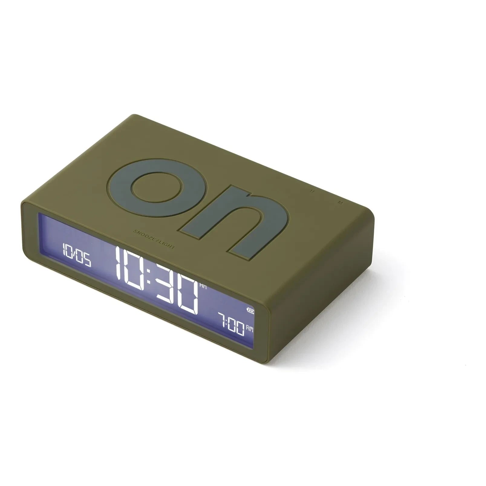 Lexon - Flip alarm clock | Khaki