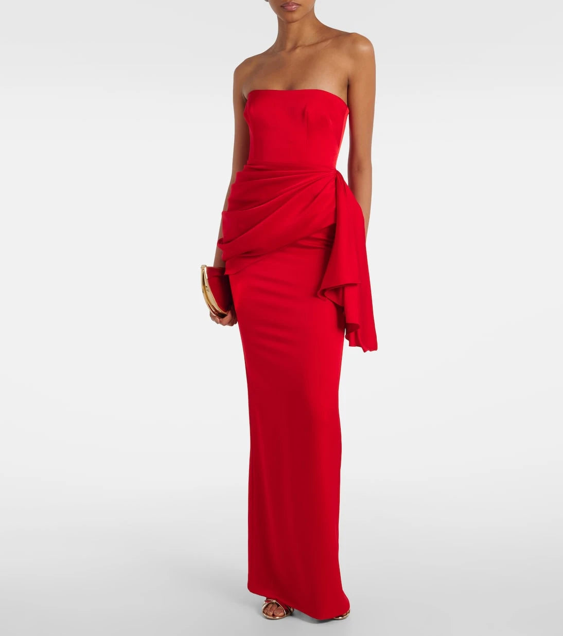 Alex Perry - Draped crêpe satin gown