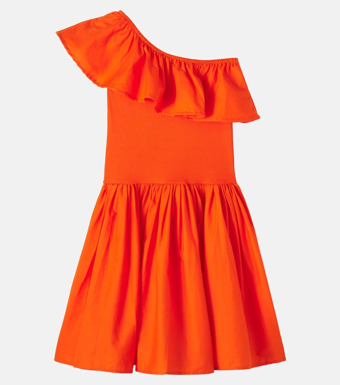 Molo - Chloey one-shoulder cotton-blend dress