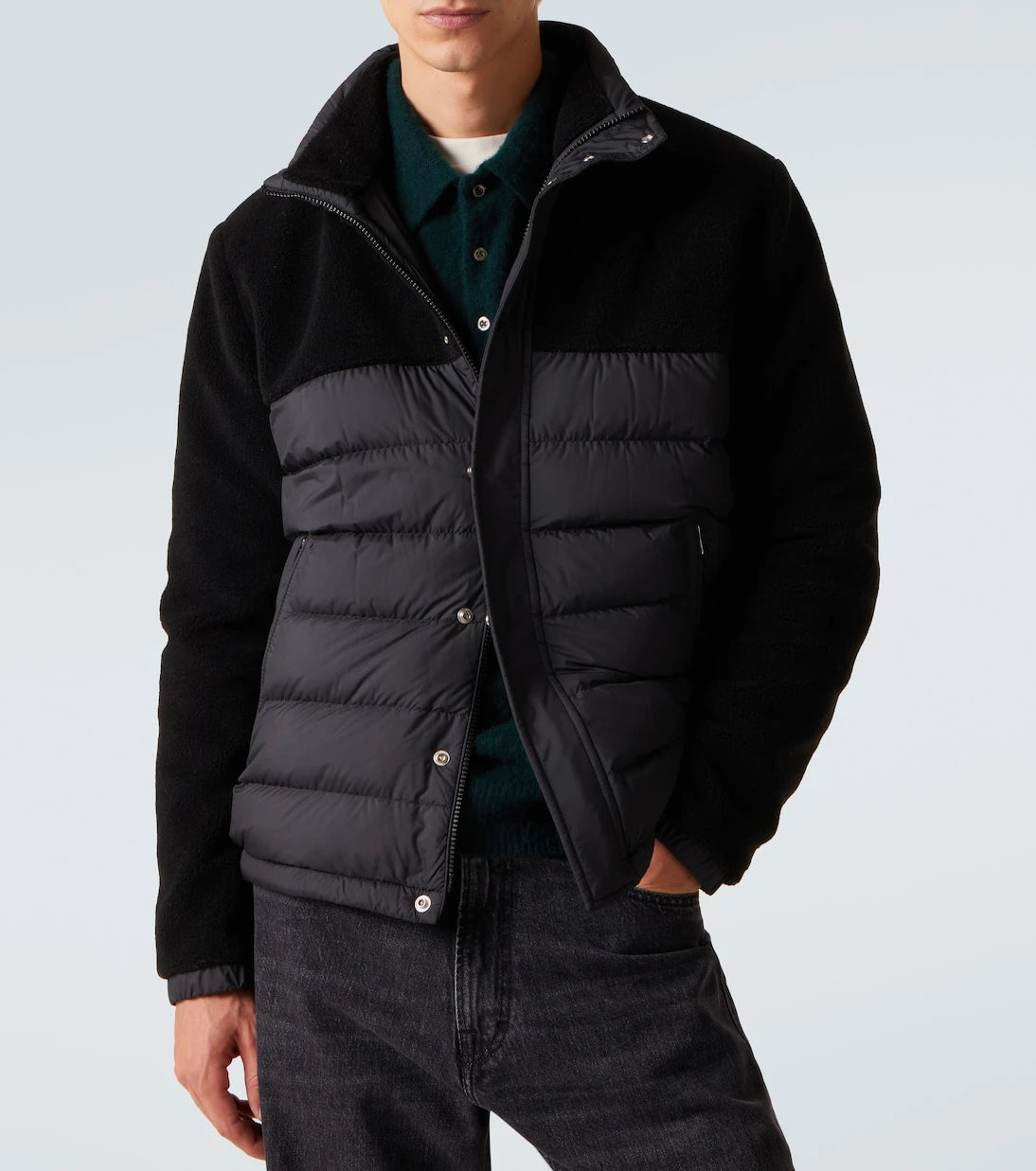 Moncler - Mistral down-paneled teddy jacket