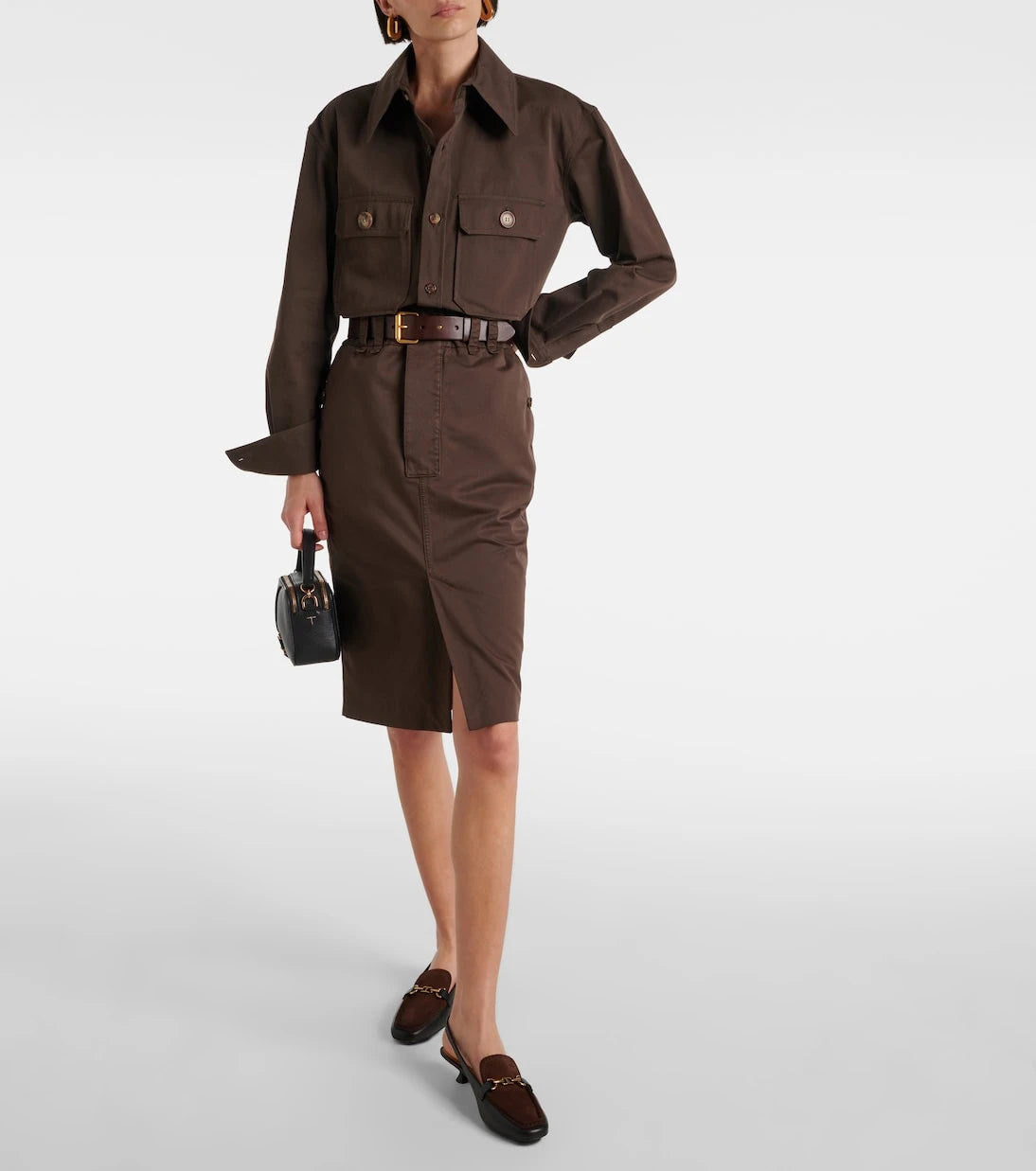 Tod's - 35 leather slingback loafer pumps