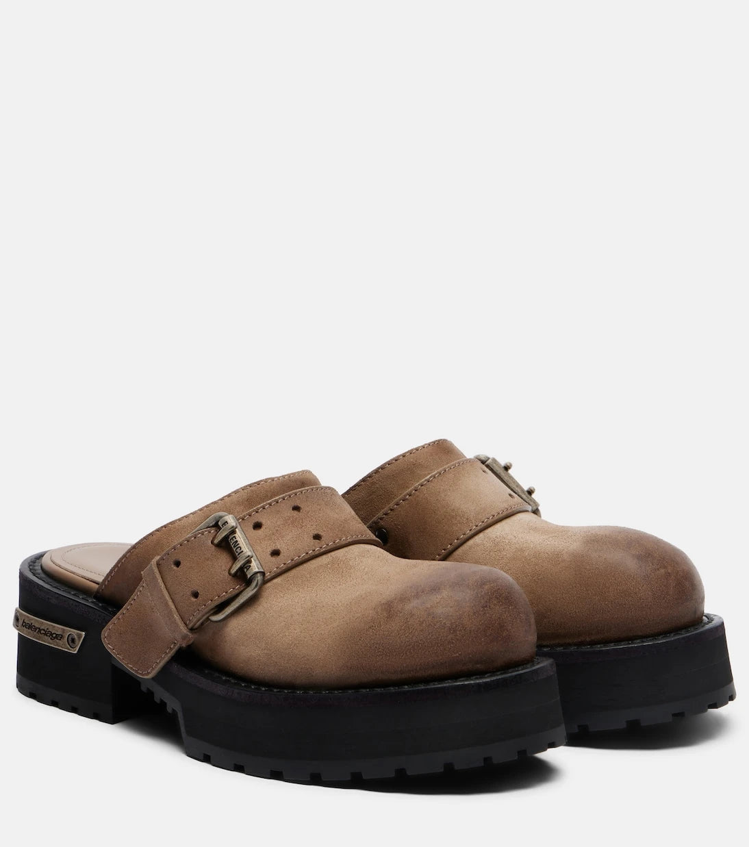 Balenciaga - حذاء البغل فينوم الجلدي