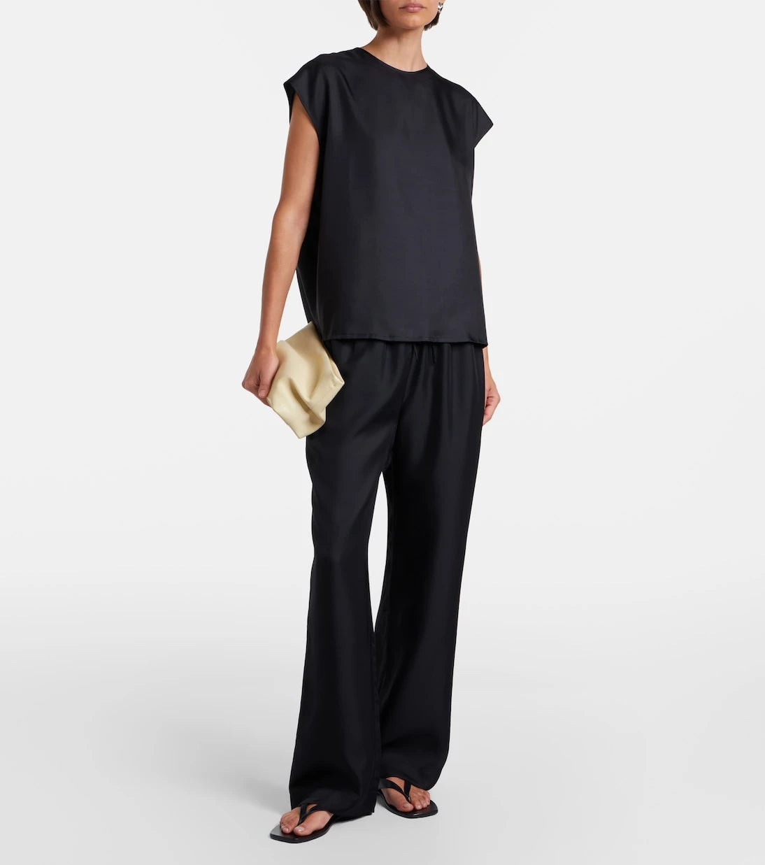 Asceno - Dasha silk twill top