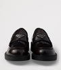 Leather Brushed Triangle Loafers