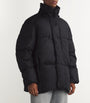 Black Mid-Leg Wilu Duvet Puffer Jacket