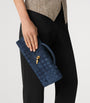 Blue Suede Andiamo Clutch Bag