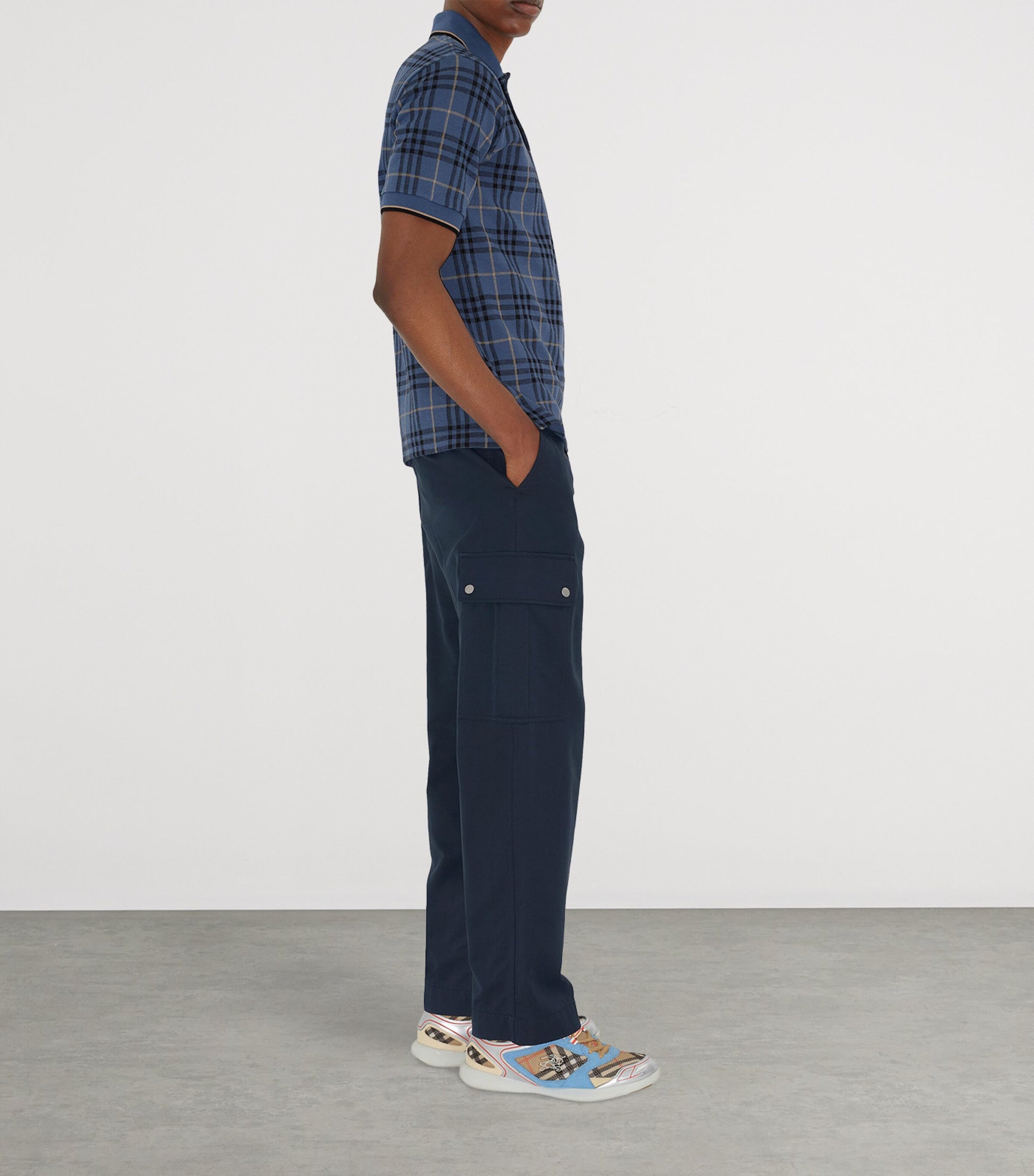 Burberry Leather Check Matrix Sneakers