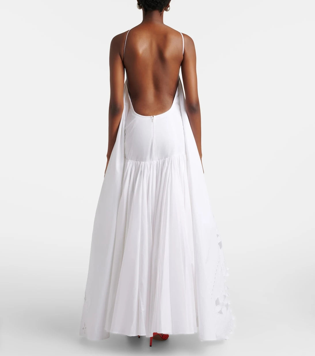 Jacquemus - Provençale tiered cotton poplin gown