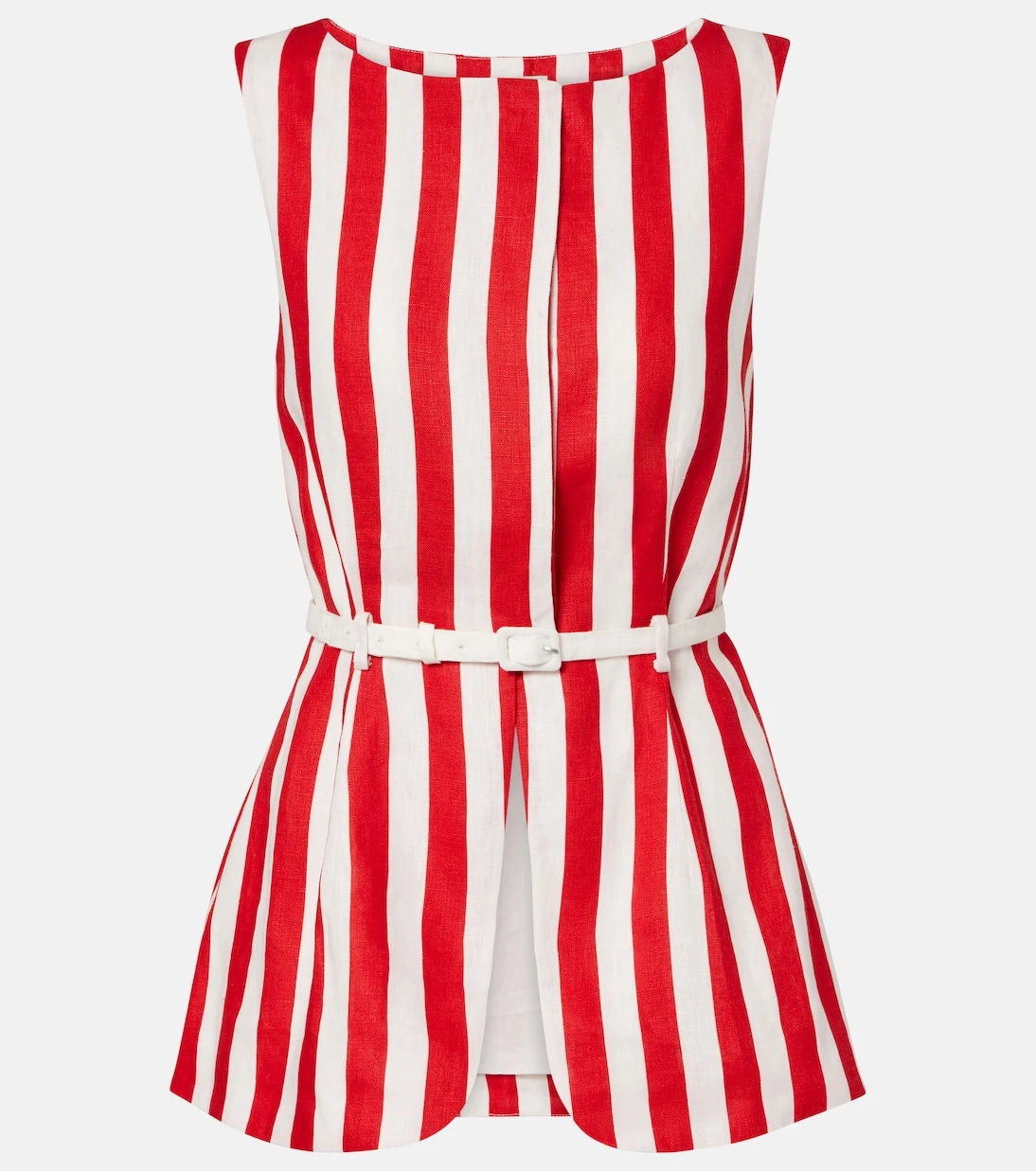 Posse - Pamela belted striped linen vest