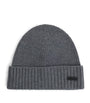 Virgin Wool Logo-Badge Beanie