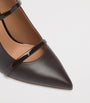 Brown Leather Maureen Heeled Mules 70