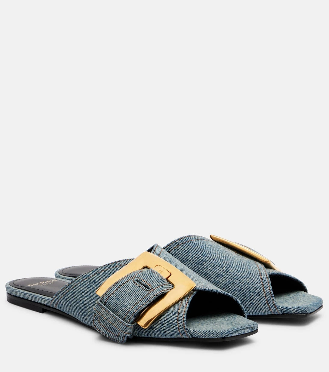 Balmain - Anthem denim slides