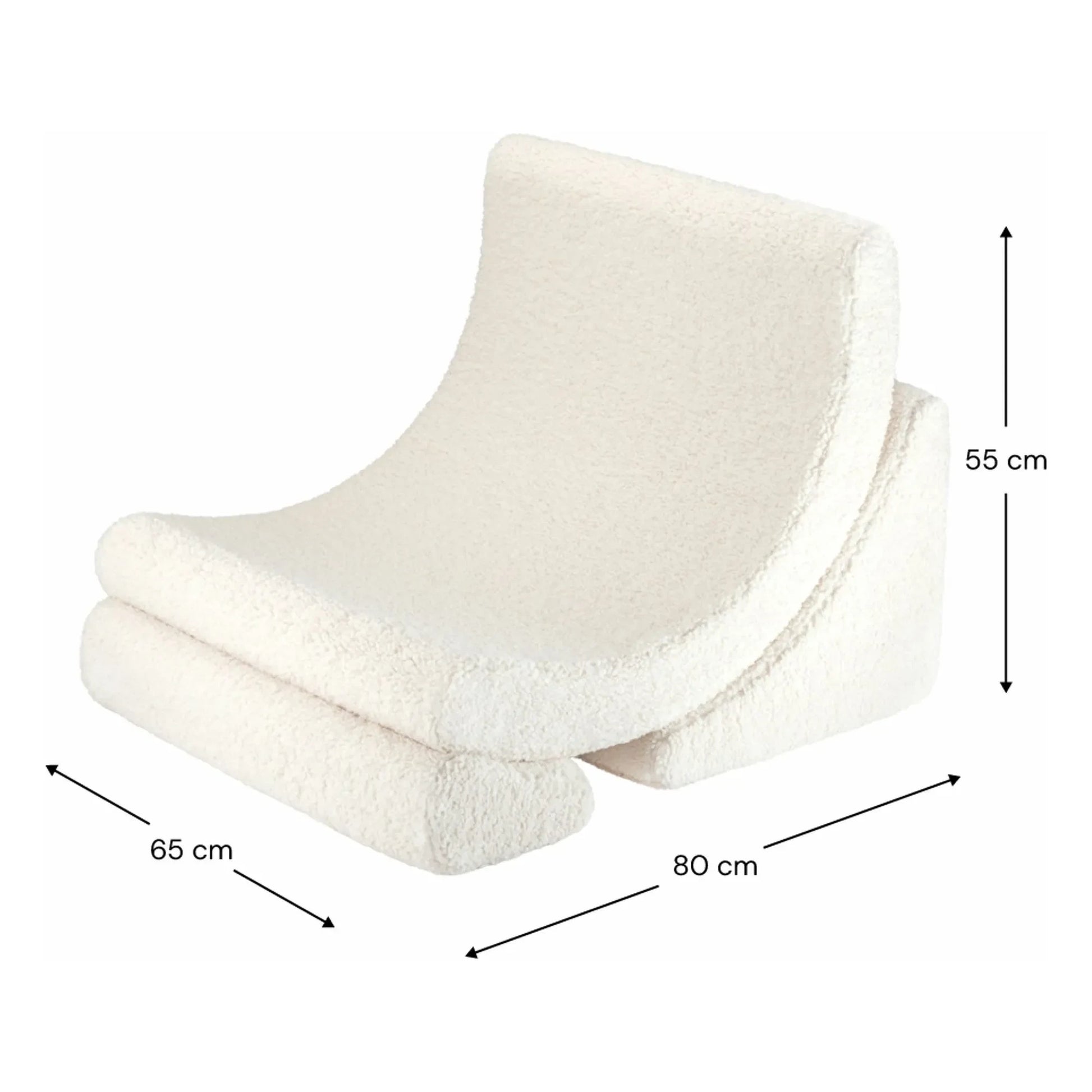 Wigiwama - Moon teddy armchair | Ecru