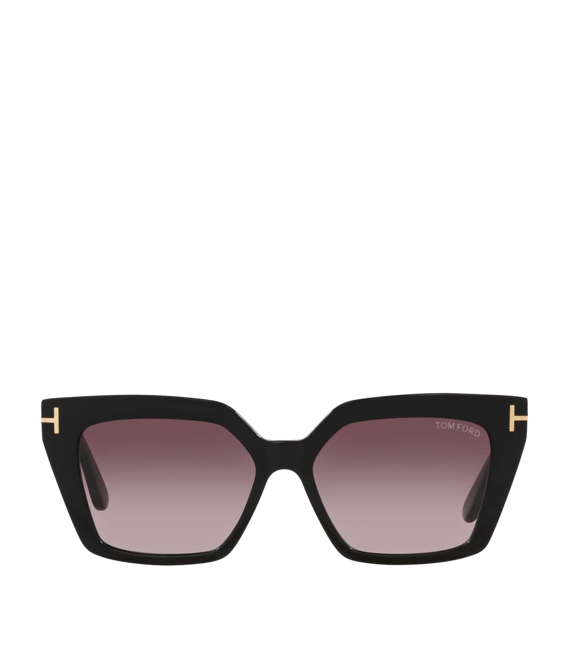 TOM FORD Black Acetate Winona Cat Eye Sunglasses
