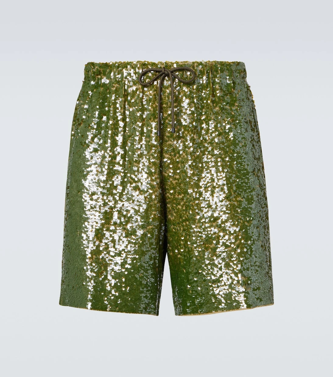 Dries Van Noten - Sequined Bermuda shorts