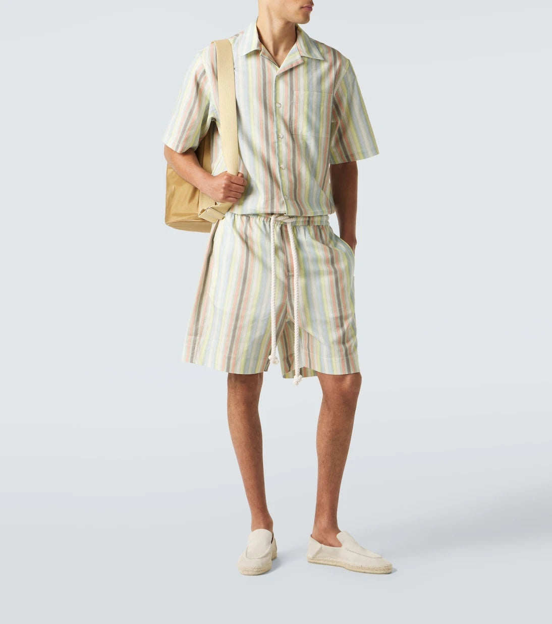 Commas - Striped linen shirt
