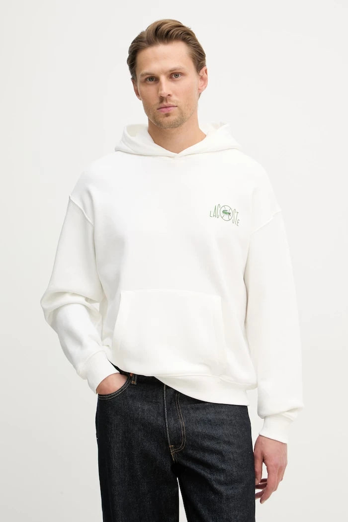 Lacoste суичър с качулка мъжки от памук